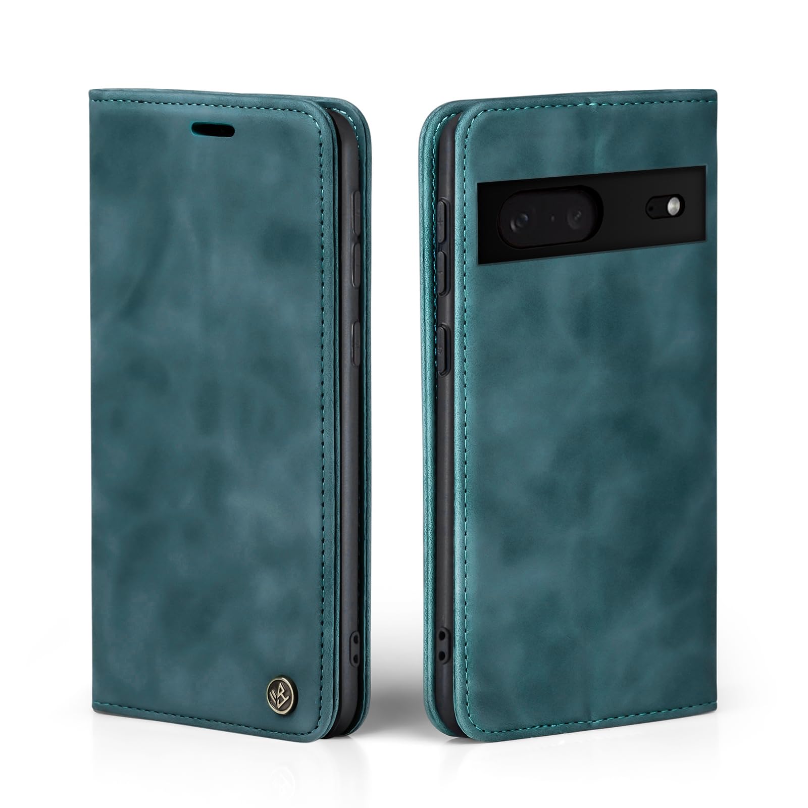 LBH Handyhülle für Google Pixel 7 – Klapphülle Petrol Blau mit Karten- und Geldfach, Standfunktion