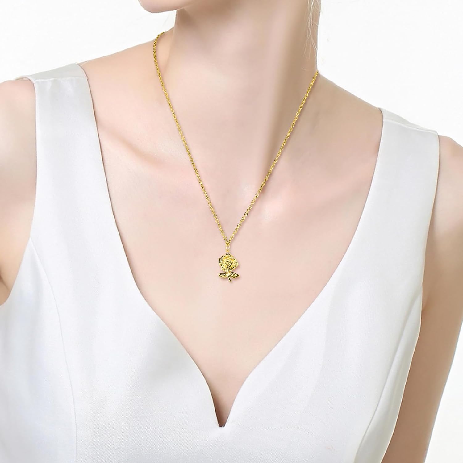 10 Pcs Rose Flower Charms for Jewelry Making Stainless Steel Pendants for DIY Necklace Bracelet Earrings Jewelry Accessories - Image 7