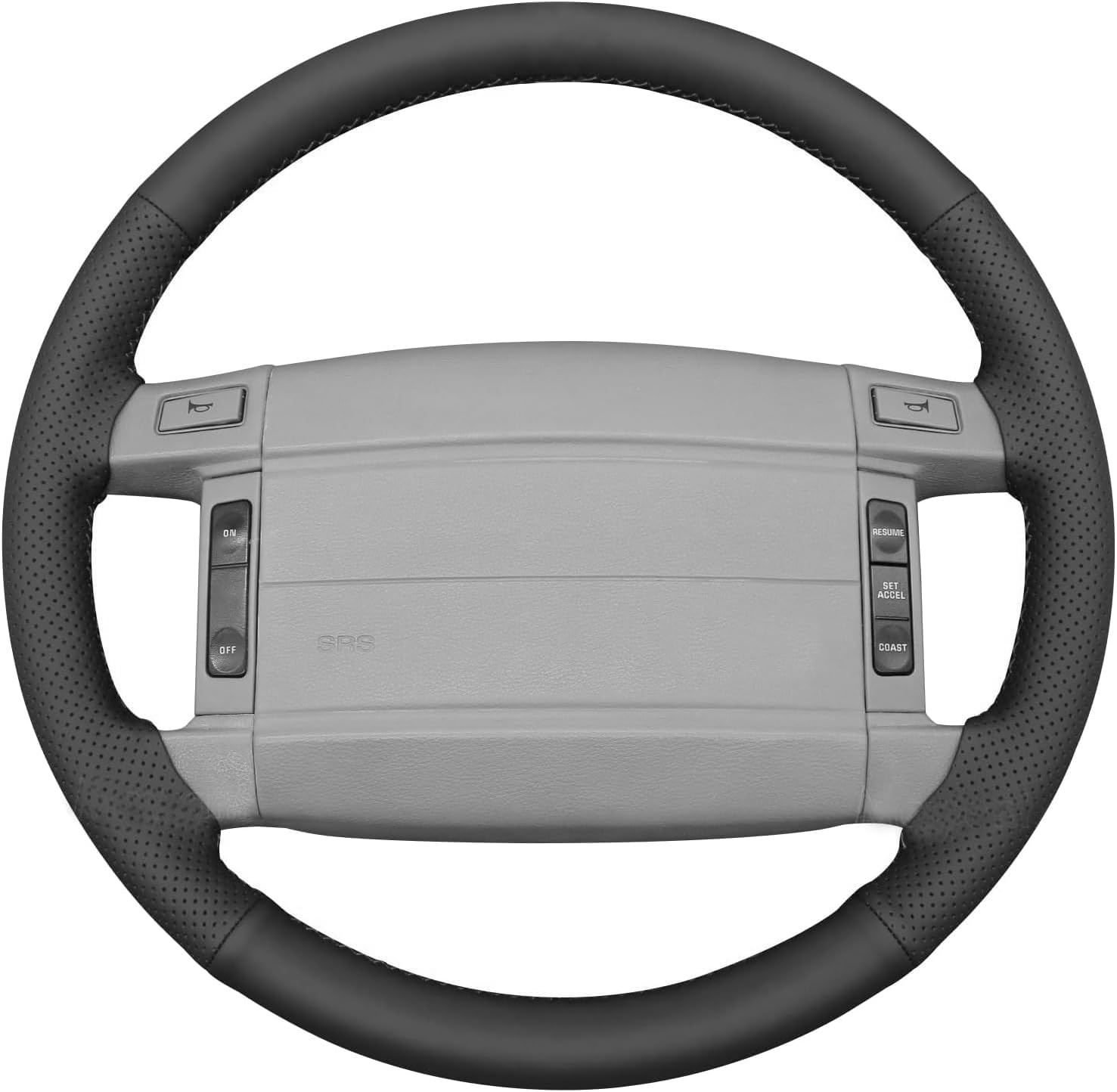 Custom Fit OEM Steering Wheel Cover for Ford Mustang LX GT 1990 1991 1992 1993 DIY Leather 15 Inches Hand Stitched Car Interior Accessories