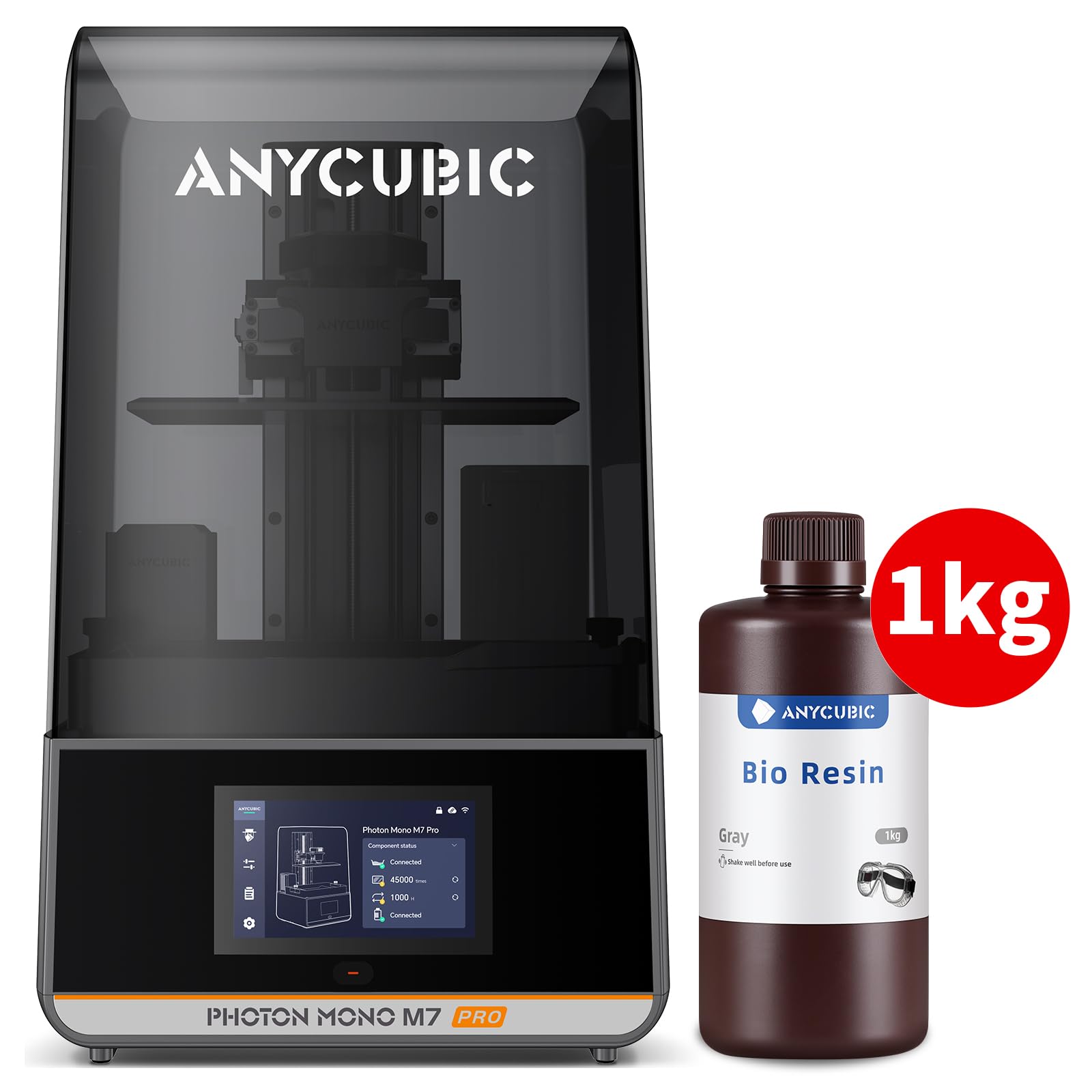 ANYCUBIC Photon Mono M7 Pro and Bio Resin Grey 1KG, Resin 3D 