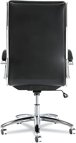 Miniatura 5 de Alera ALENR4119 Alera Neratoli Series - Silla giratoriainclinable con respaldo alto piel negra marco cromado