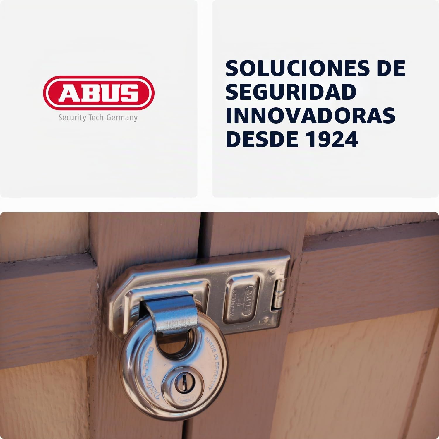 ABUS Candado Diskus® 20/70 - resistente a la intemperie, ideal para el jardín - con tecnología de soldadura Diskus® para un blindaje extremo - nivel de seguridad ABUS 9 - plateado