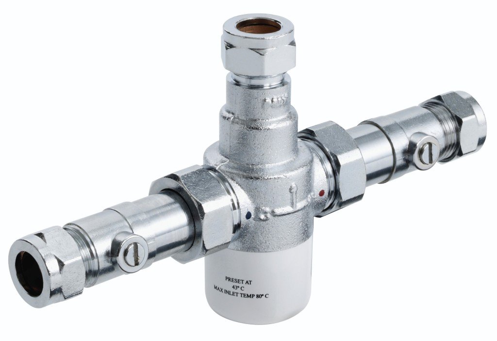 Bristan Chrome Mt503cp-Iso Tmv3 Thermostatic Under Sink Blending Valve With 15 Mm Inlet Connections