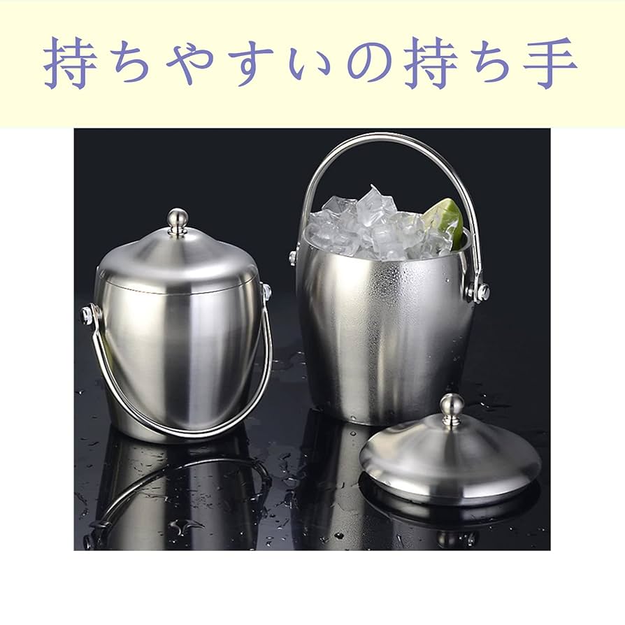 TORIO　ステンレス　アイスペール　二重断熱構造　トング付　新潟県燕市 TORIO ステンレス アイスペール 二重断熱構造 トング付 新潟県燕