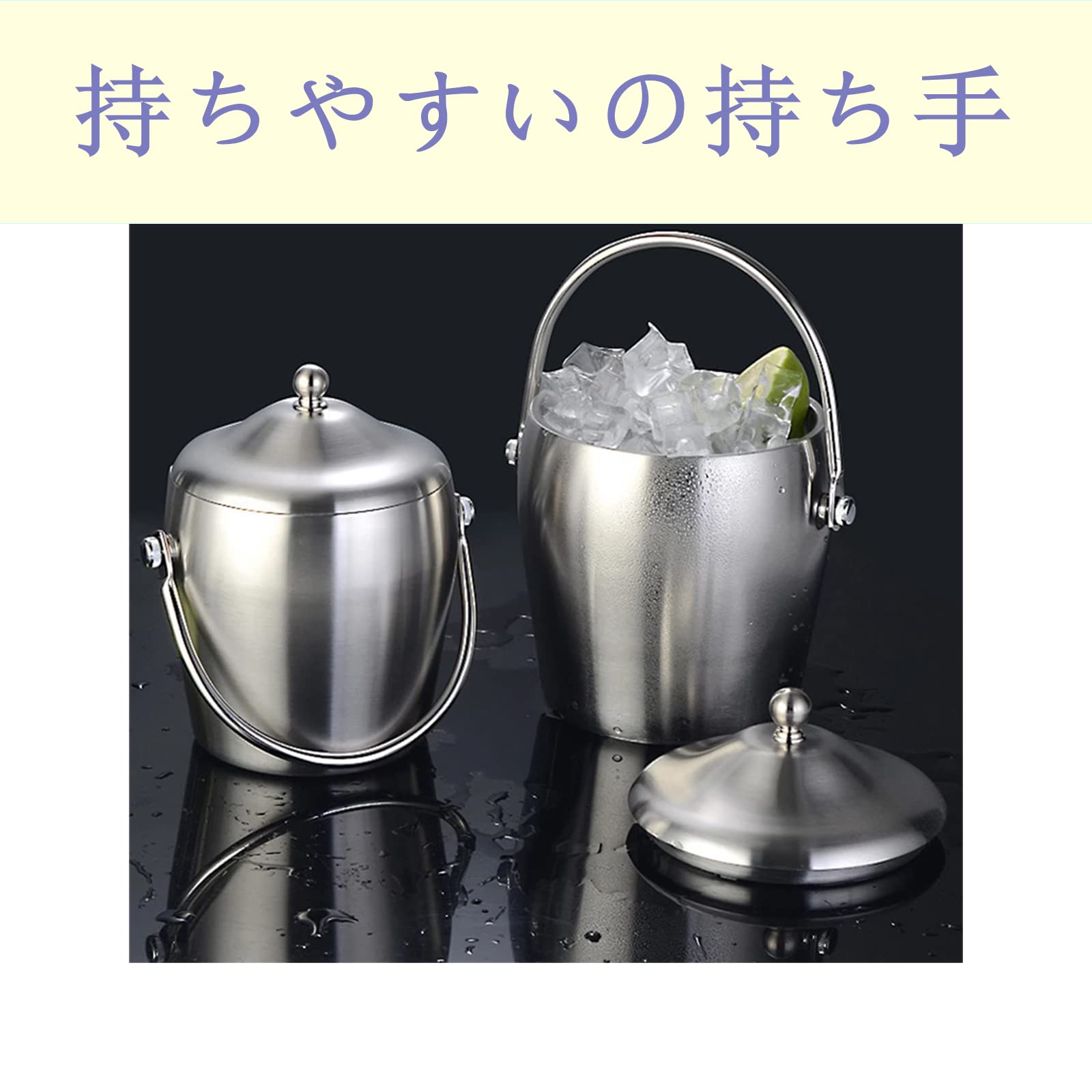 TORIO ステンレス アイスペール 二重断熱構造 トング付 新潟県燕市