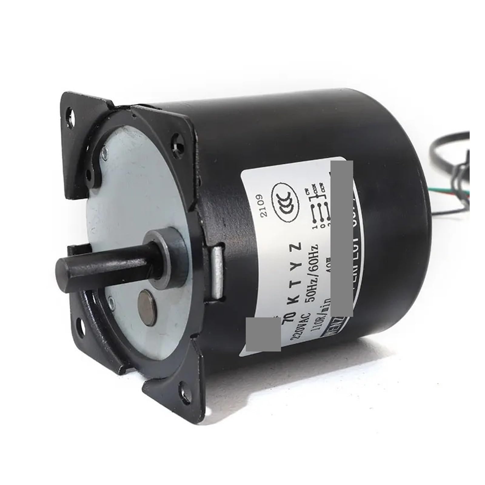 Silnik synchroniczny o wysokim momencie obrotowym 160 kg, 40 W AC 220 V silnik synchroniczny z magnesem trwałym 220 V 70KTYZ CW/CCW metalowy silnik o niskiej prędkości 2,5 do 110 obr./min (25 obr./min