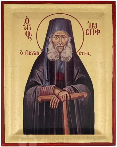 Saint Joseph the Hesychast Icon — Orthodox Byzantine Icon