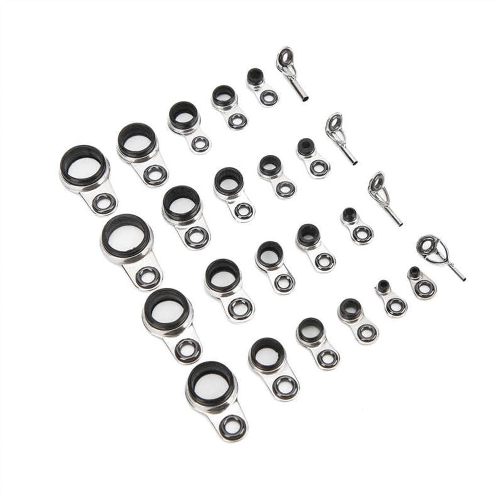 Anelli Canna da Pesca 1.0-10/14/18/20/22/25mm Set di Anelli for Guide da Pesca Set di Anelli for canne da Pesca universali Rock Casting Guide in Ceramica. per Acqua Salata d'Acqua Dolce