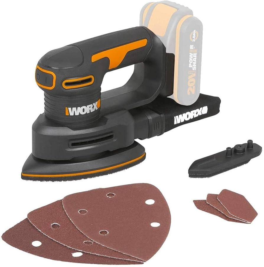 WORX WX822.9 18V (20V Max) Cordless Detail Sander - (Tool only