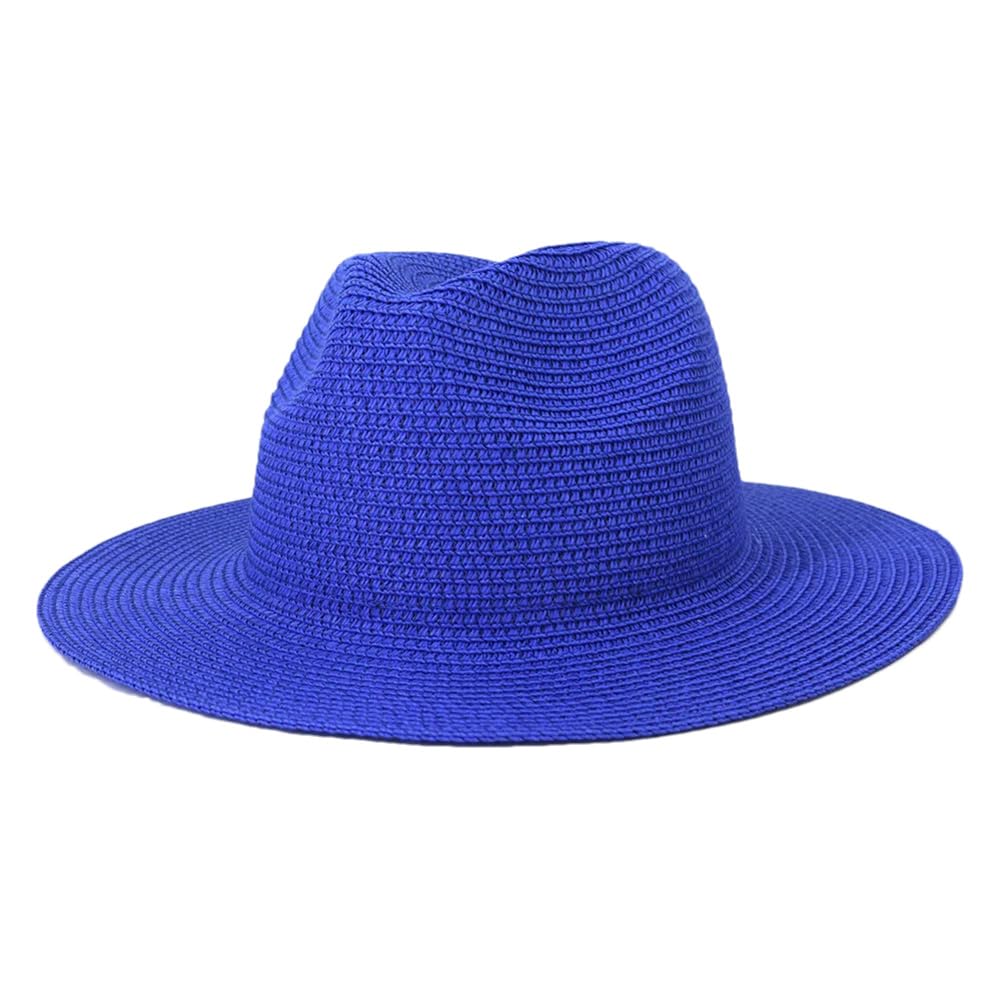 Niiyyjj Panamá - Sombreros de sol para hombres y mujeres, sombreros de paja de ala ancha, coloridos para exteriores, playa, protección solar