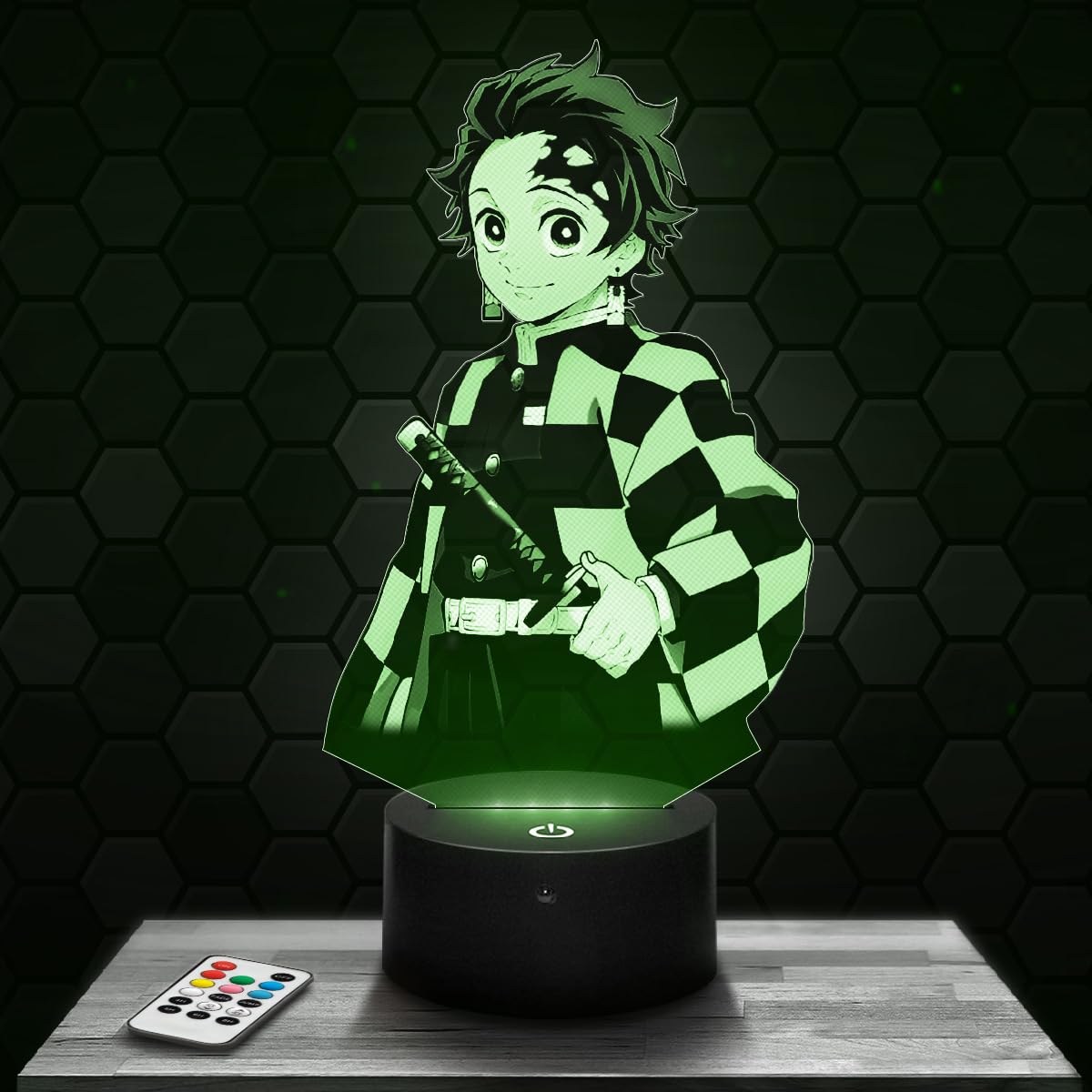 Bedside lamp Manga Tanjiro Kamado, Gift idea for Teenagers, Manga Tanjiro Kamado Accessory Manga Anime Cartoon Teenage Boy's Room Decor Office Christmas, Gift idea TOP