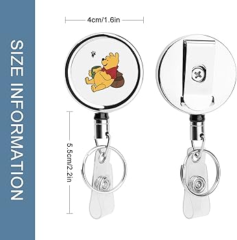 Amazon.co.jp: 吊り下げ名札用リール リールストラップ くまのプーさん