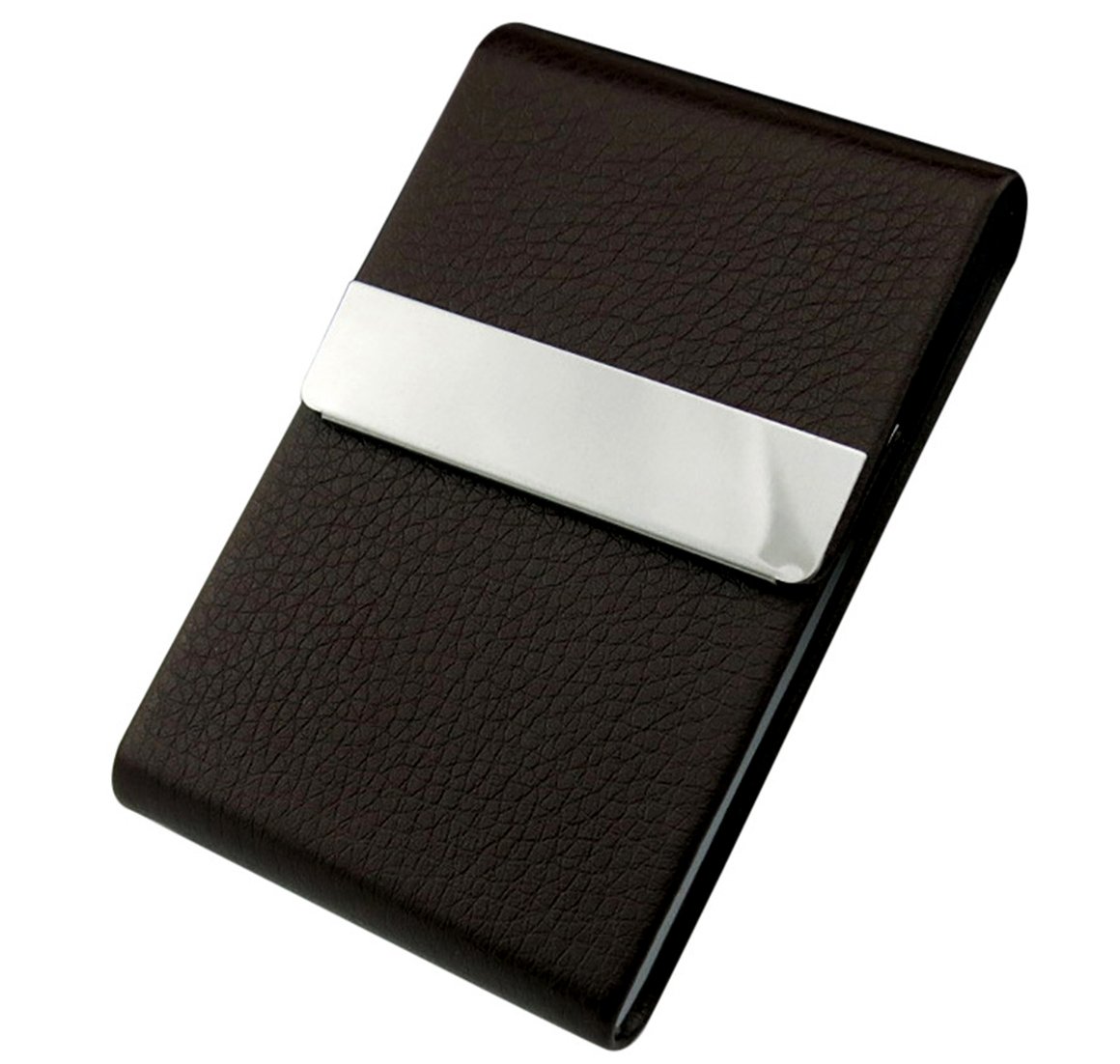 Stealodeal Black Steel Leather Card Holder Amazon.in Office Products