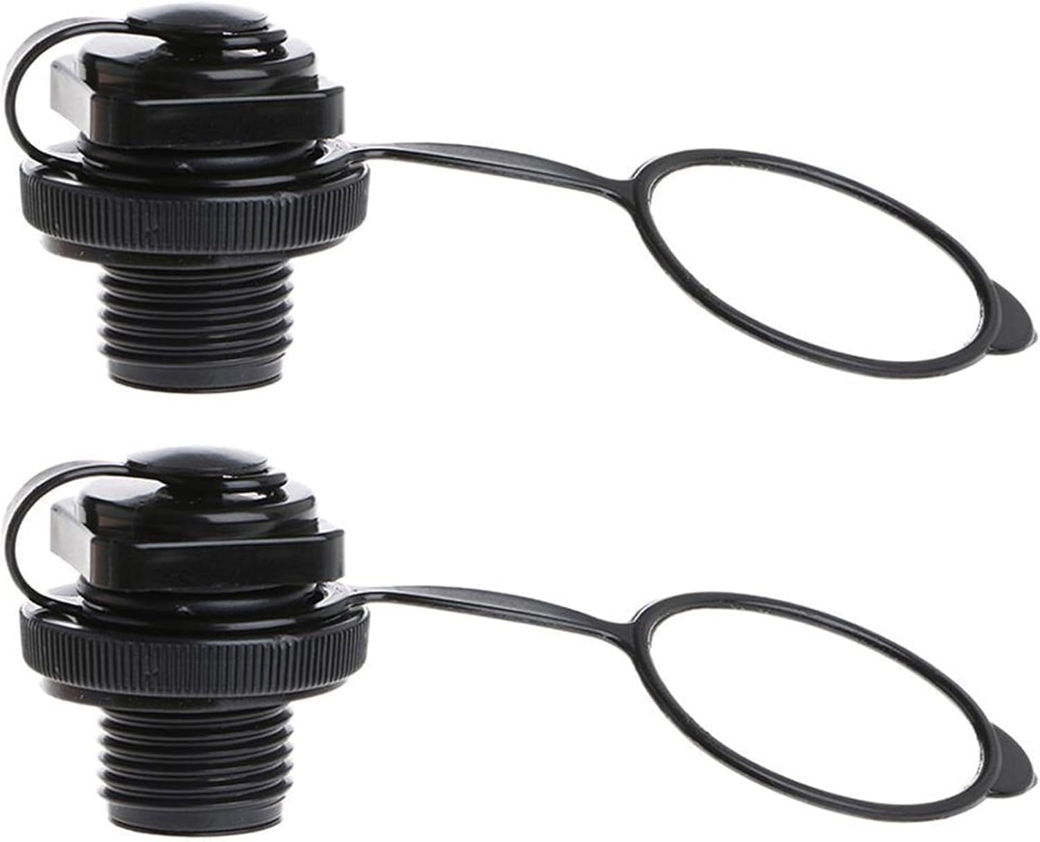 IIIIN 2Pcs Inflatable Boat Air Valve Replacement，0ne-Way Inflatable Boat Replacement Caps Boat Spiral Air Plugs for Rubber Dinghy Raft Kayak Pool Boat Airbeds(22mm)