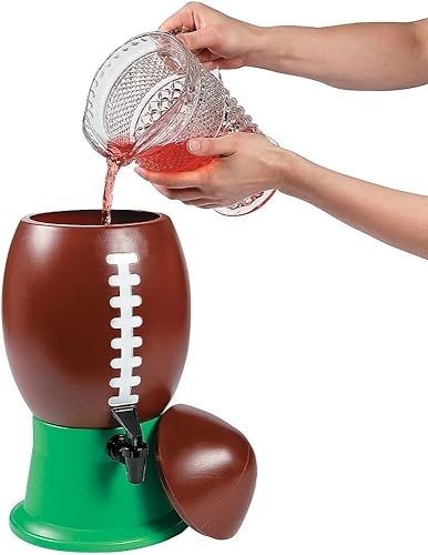 Miniatura 4 de amscan Dispensador de plástico para fiestas, 15.5 pulgadas de alto x 8 pulgadas de ancho x 8 pulgadas de profundidad | 1.4 galones | marrón | 1