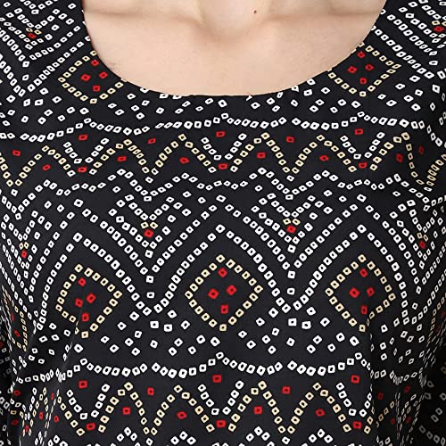 Image of Pinkmint Women's Crepe Grey Color Floral Printed Straight Kurti[NB-530357]