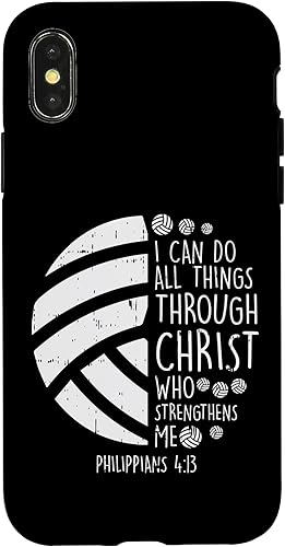 Miniatura 7 de iPhone 7 Plus8 Plus Voleibol I can do things Biblia Verso Dios Jesús estuche de regalo