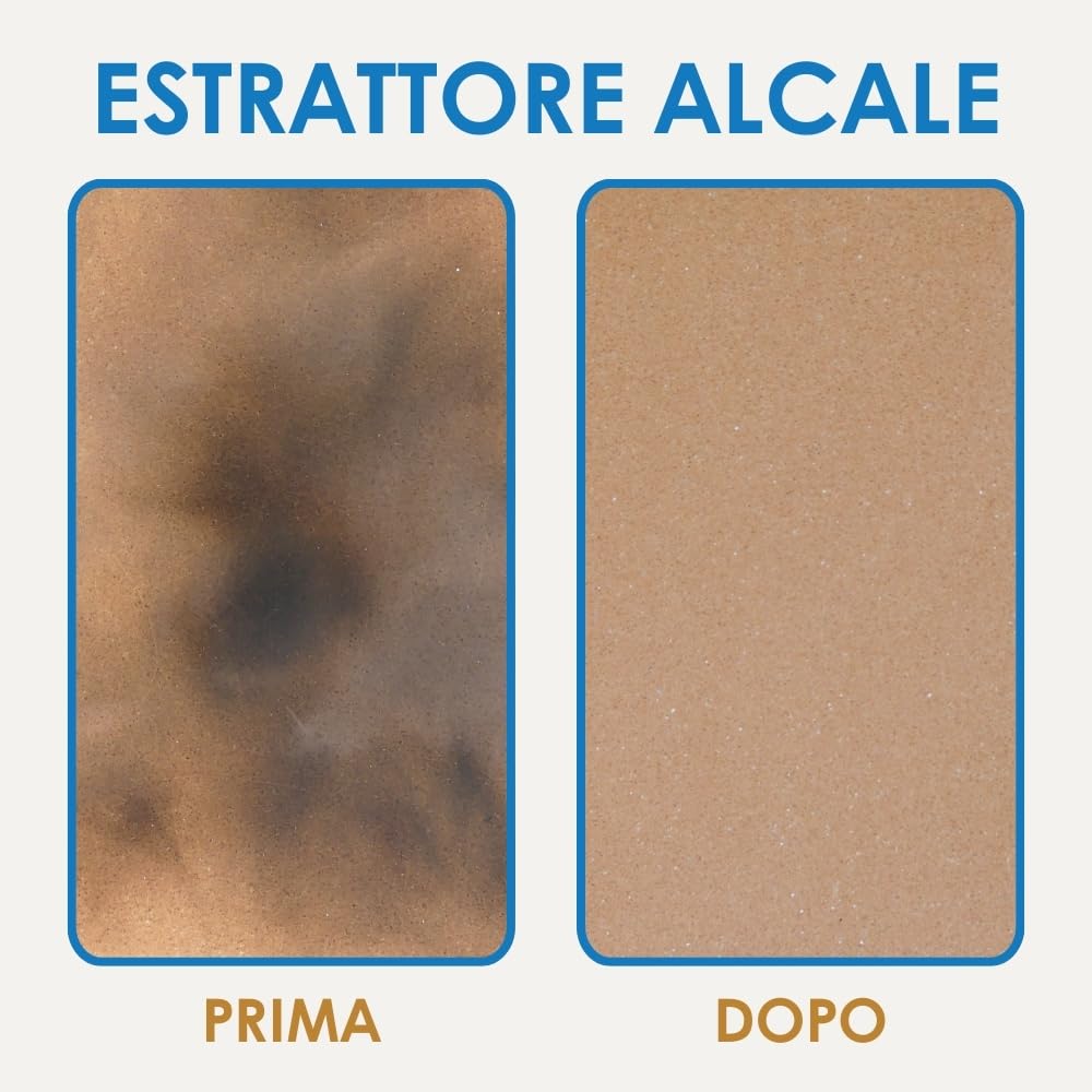 GEAL ESTRATTORE ALCALE - Pulitore in pasta, rimuovi macchie di olio e grasso da pavimento in Cotto e Pietra, 500 ml