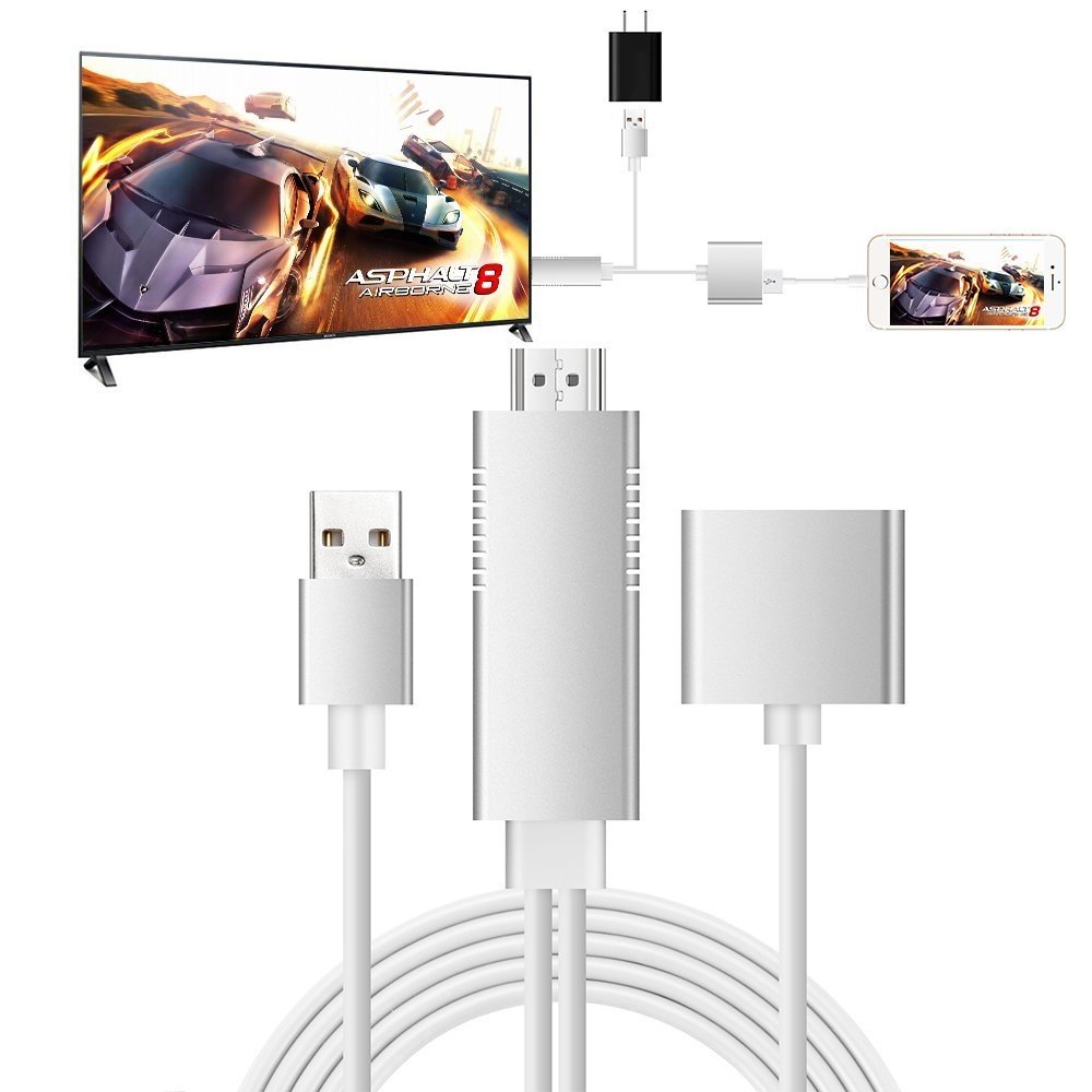 3 in 1 Full HD Mirroring Cable HDMI Cable Lightning MHL to HDMI Cable Plug and Play HDTV Adaptor Cable For iPhone iPad Samsung iOS Android Smartphones