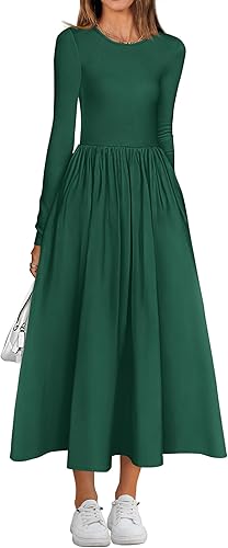 BTFBM Casual Long Sleeve Dresses Spring Dresses 2025 Wedding Guest Dress Midi Dress Flowy Bohemian Long Dress