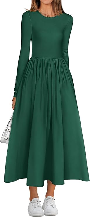 BTFBM Casual Long Sleeve Dresses Spring Dresses 2025 Wedding Guest Dress Midi Dress Flowy Bohemian Long Dress