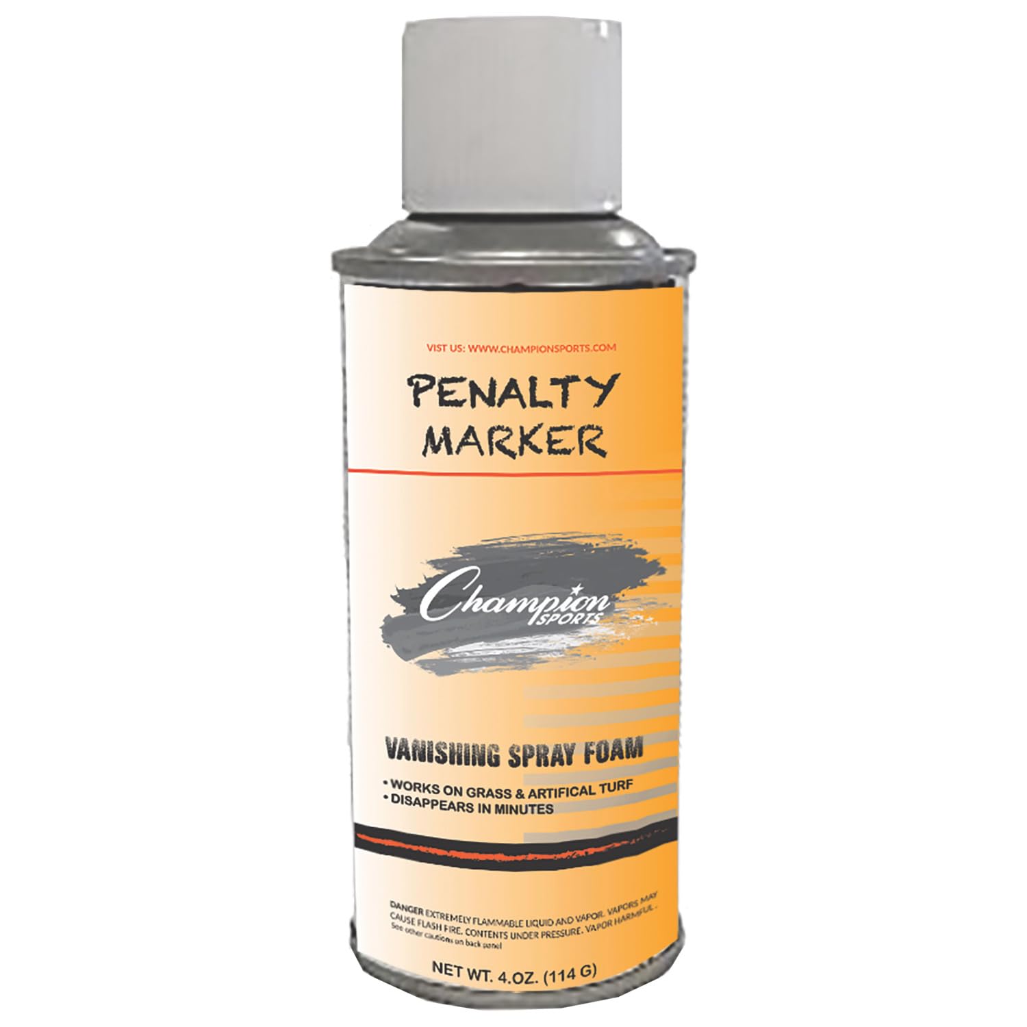 Champion Sports Penalty Marker Spray, 4 oz, White