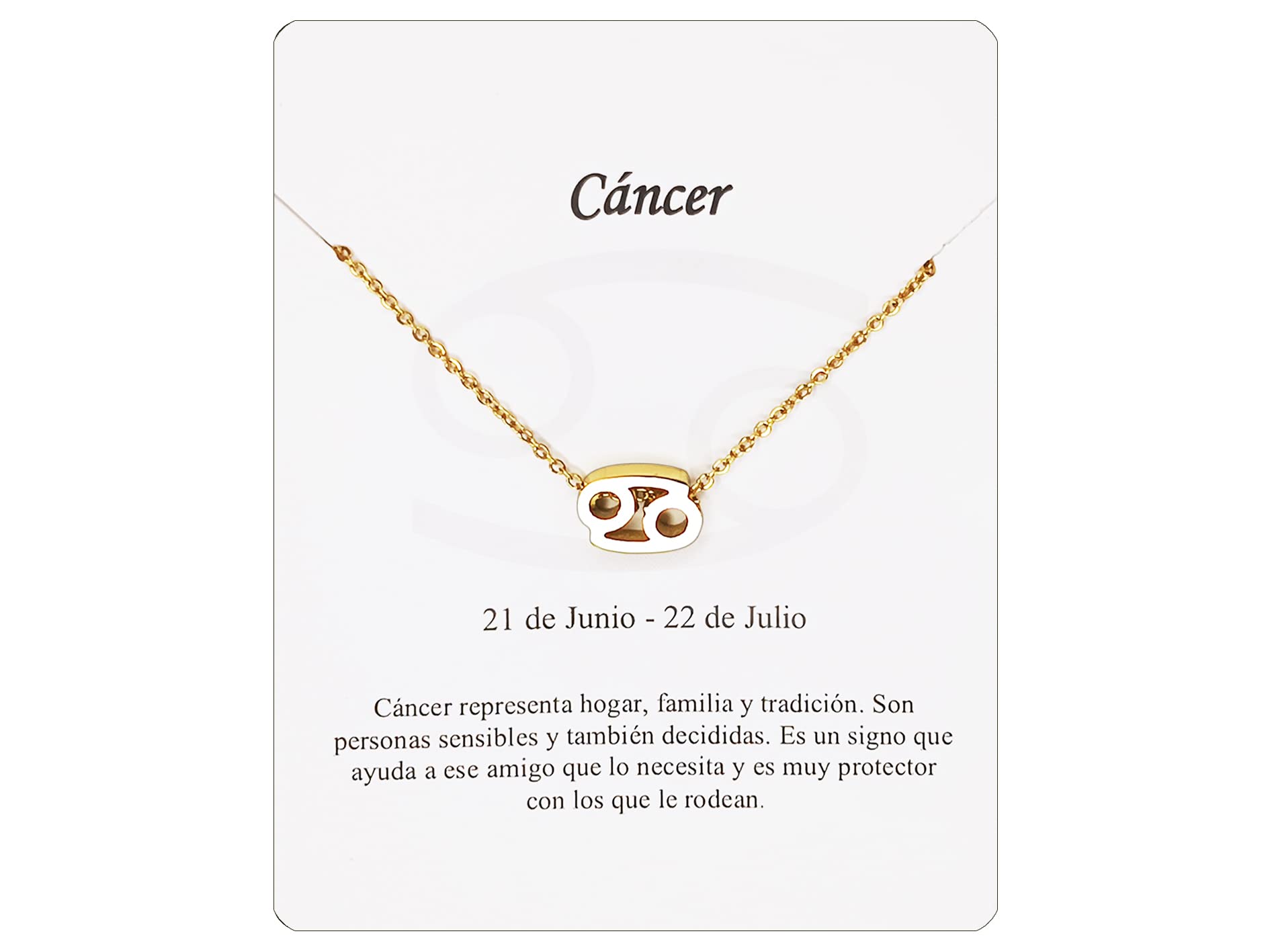 Collar Signo Zodiaco Acero Inoxidable hermosa Tarjeta Significado Signo Zodiacal Colgante Horóscopo Para mujer Regalo Cumpleaños — view 15