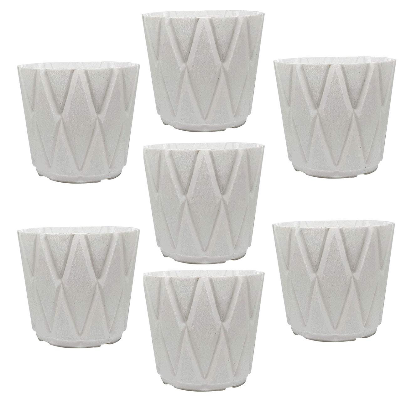 OshiGreens 4.4 inch Plant pots, Set of 7 Plastic planters Indoor Outdoor Plastic Flower Pot Home Garden Flowers Succulents Color White (B08PBJ6VZR) Amazon Price History, Amazon Price Tracker