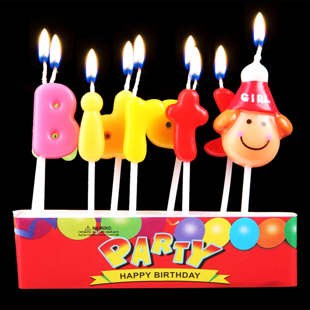 Geburtstagskerzen Alphabet - 13 Bunte Buchstabenkerzen Für Kuchen & Torten