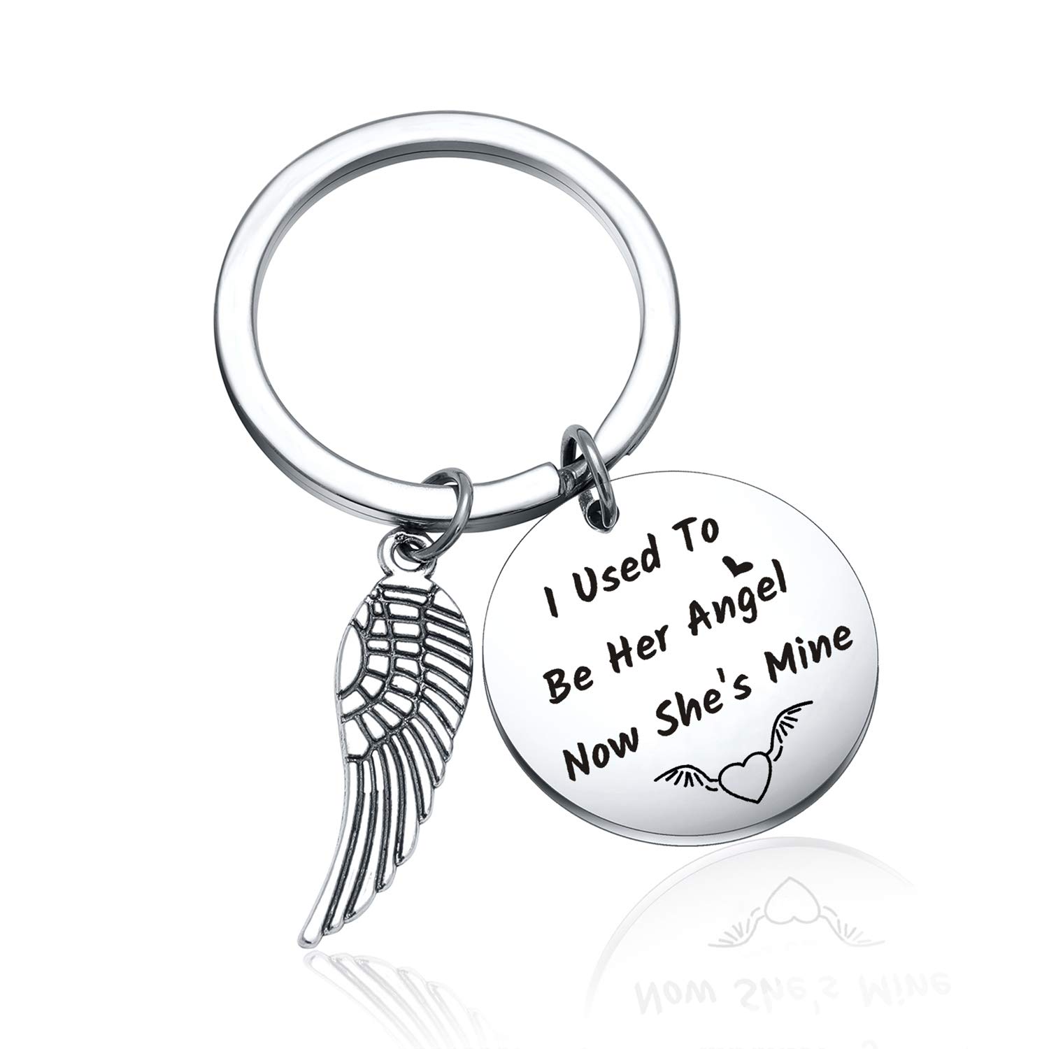 Sympathy Jewelry In Memory of Mom Gift Mom Memorial Keychain Loss of Loved One Gift Memorial Keepsake Gift Comfort Gift Remembrance Gift Bereavement Gifts (Her Angel Keyring)