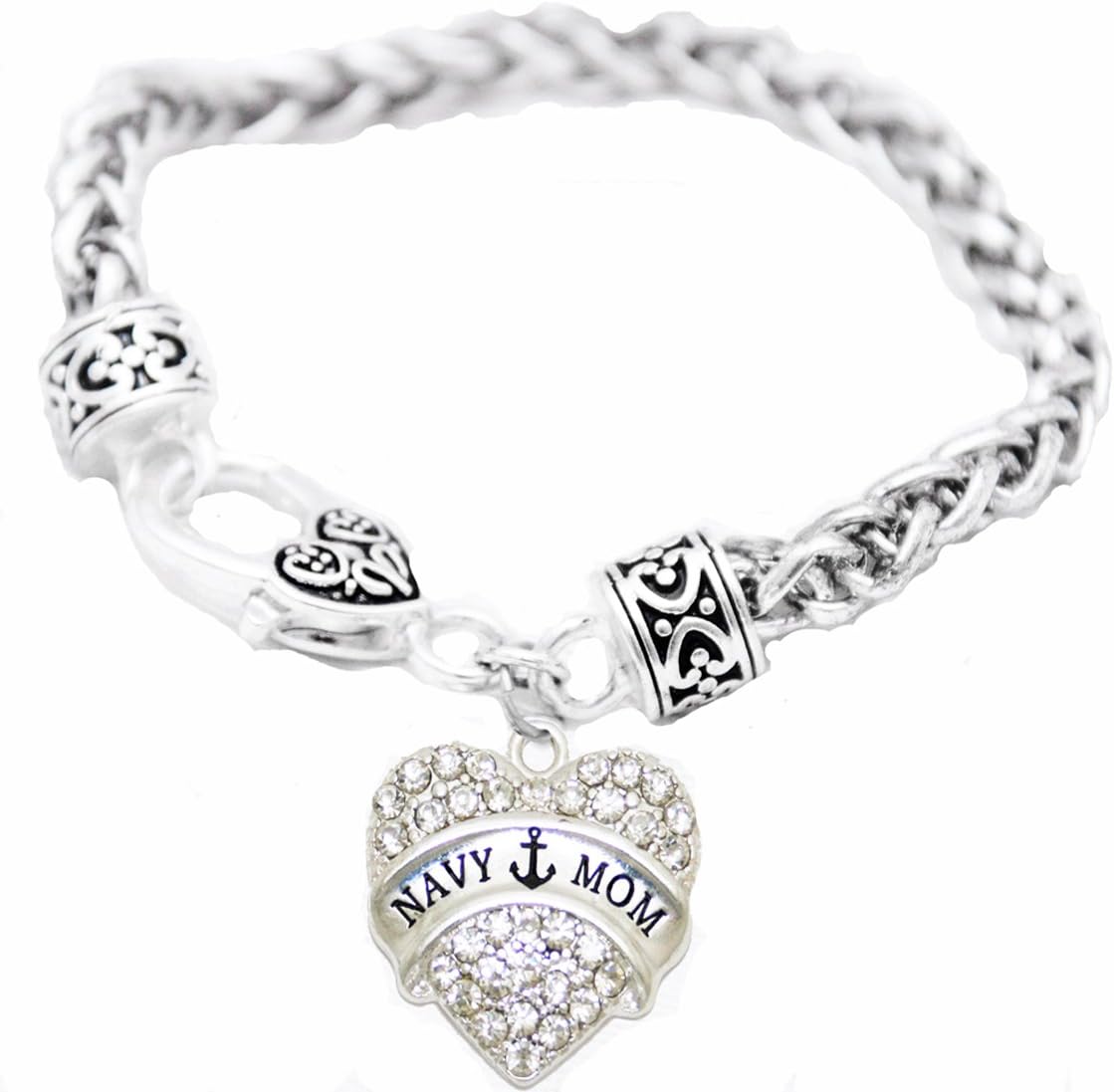Cardinali Jewelry The Navy Mom Hypoallergenic Bracelet, Safe-Nickel, Lead & Cadmium Free!