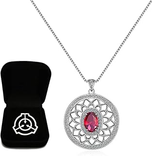 SCP 963 -1 Necklace and SCP963 -2 Badge with Gift Box,SCP 963 Doctor Bright's Necklace Cosplay Accessories Props Costume