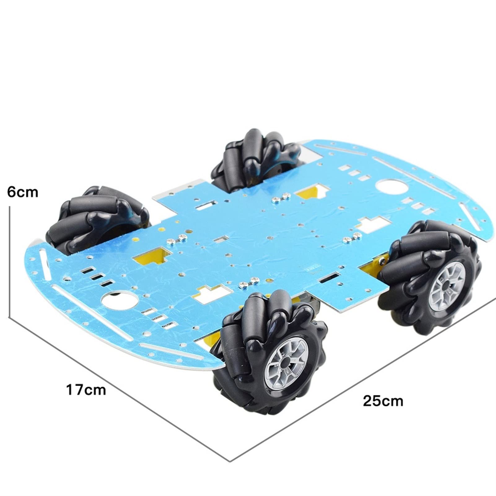 Unikanie przeszkód do śledzenia linii Smart Mecanum Wheel Robot Zestaw samochodowy pasuje do modułu śledzenia czujnika Arduino MEGA2560 majsterkowanie (Color : Full set Robot)