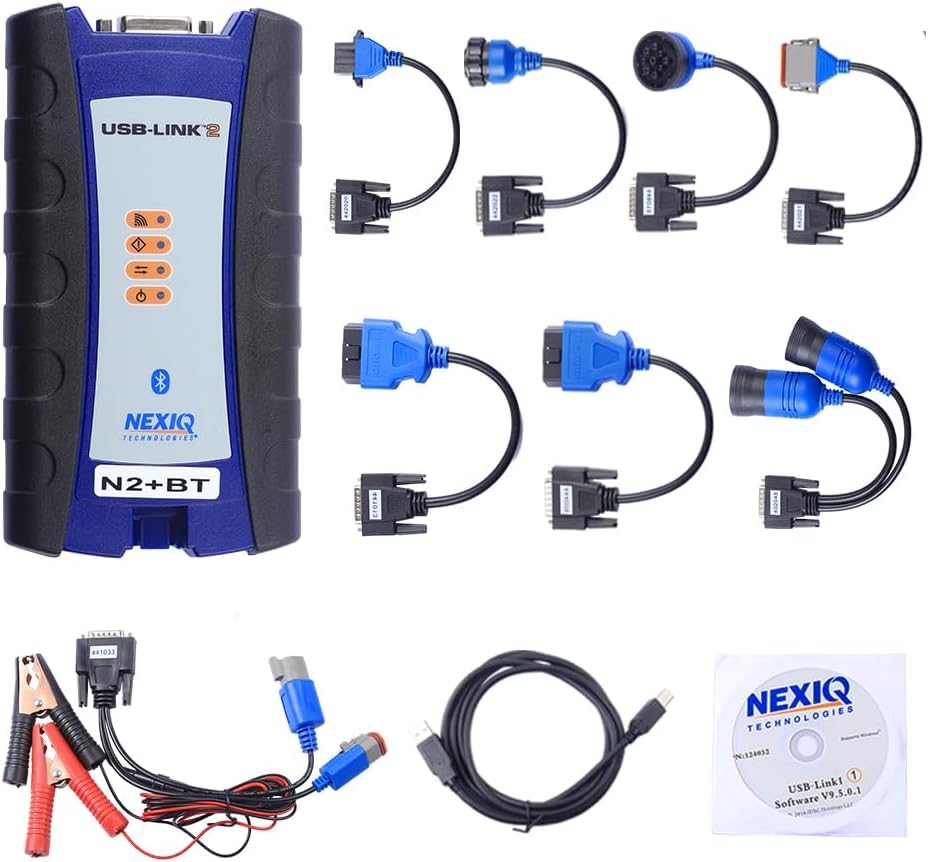 124032 Universal Heavy Duty Diesel Truck Excavator Diagnostic Scanner forNexiq USB Link 2 for Truck Diagnosis
