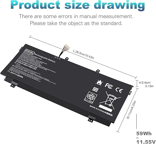 Miniatura 10 de WDX0R - Batería de repuesto para laptop Dell Inspiron 13 15 5000 7000 Series 5567 7573 5570 7579 7378 5565 5379 5378 Latitude 3490 3590 3340 3400
