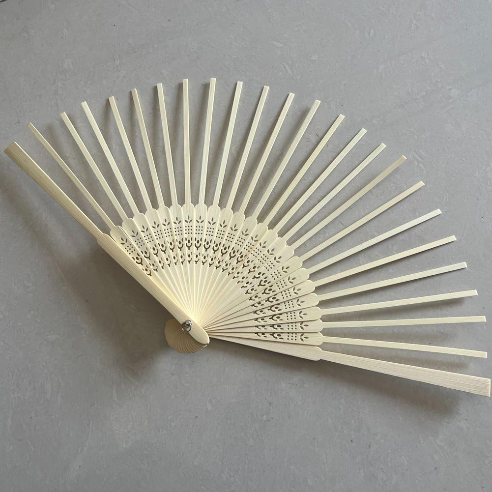 2 Stück Faltfächerrahmen Holz Faltfächerrippen Fächerherstellungsrahmen Unfertiger Fächerrahmen Handfächermaterial DIY Bastelset