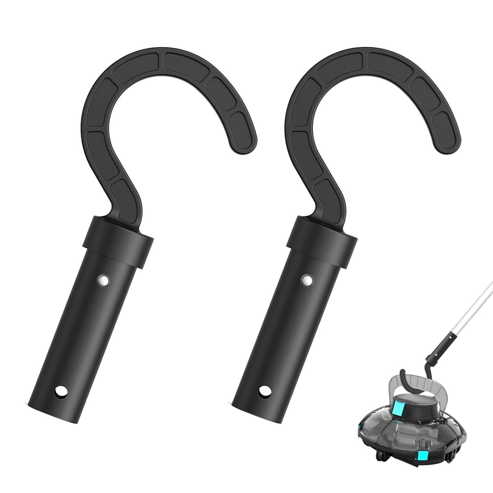 2 sztuki haczyków do robota basenowego, uniwersalny hak do robota czyszczącego, uchwyt do odzyskiwania robota basenowego ABS, praktyczne akcesoria, kompatybilne ze wszystkimi robotami czyszczącymi