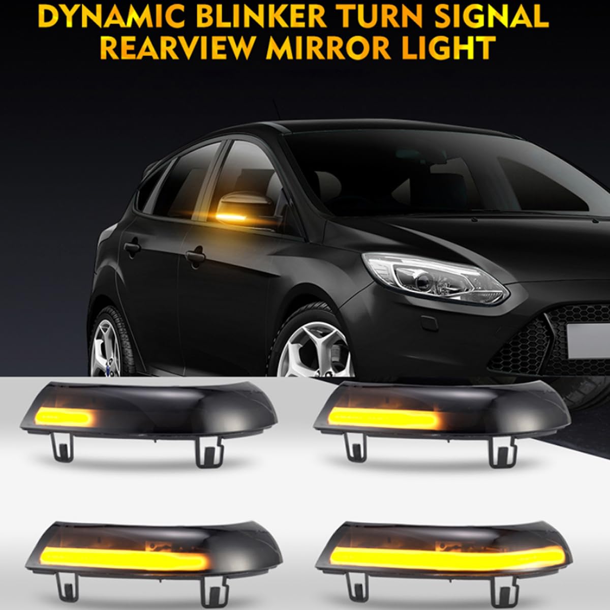 2PCS Indicatore Dinamico LED per Specchietto Retrovisore Compatible For Volkswagen VW GOLF 5 Jetta MK5 Passat B5.5 B6 EOS Freccia Sequenziale Luce Freccia a Scorrimento Lampada Laterale Dinamica