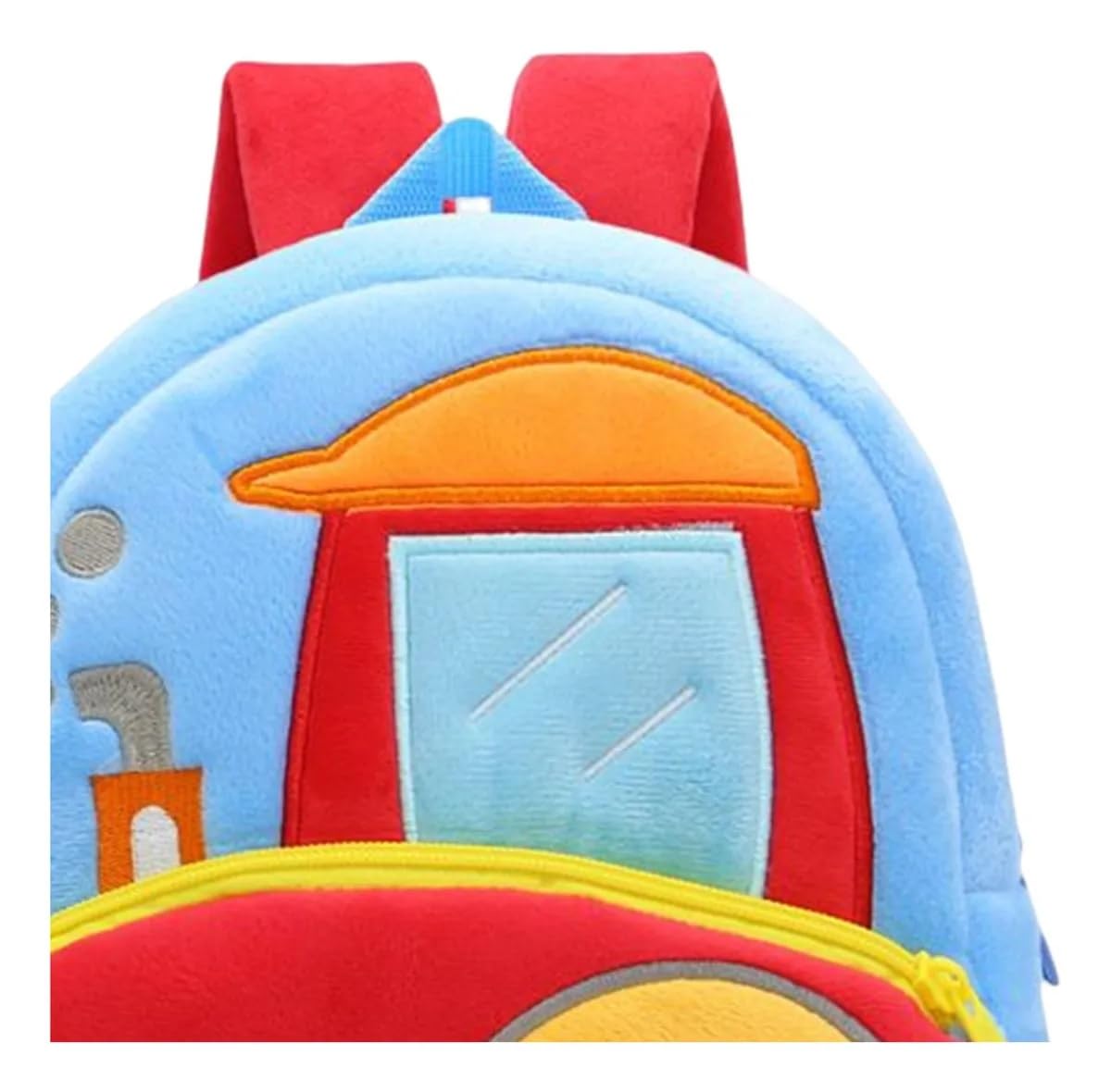 Frantic Colorful Kids School Bag | Spacious, Lightweight & Ideal for Nursery to Class 5 (Sky_Road_Roller_2026_B) 2