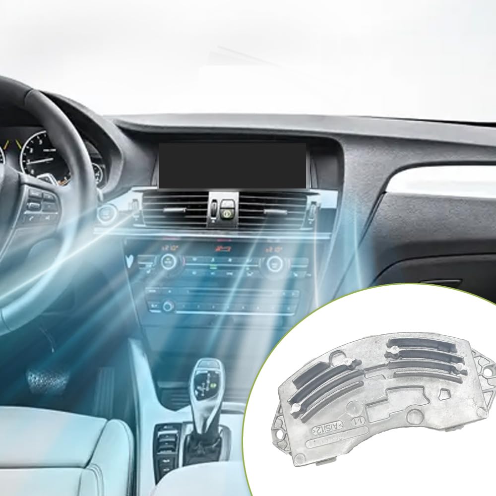 1 resistencia de motor de ventilador frontal HVAC de 4 y 2 pines compatible con BMW Serie 1 M Base 3.0L L6 - Gas 2011, compatible con BMW 128i Base 3.0L L6 - Gas 2008-2013