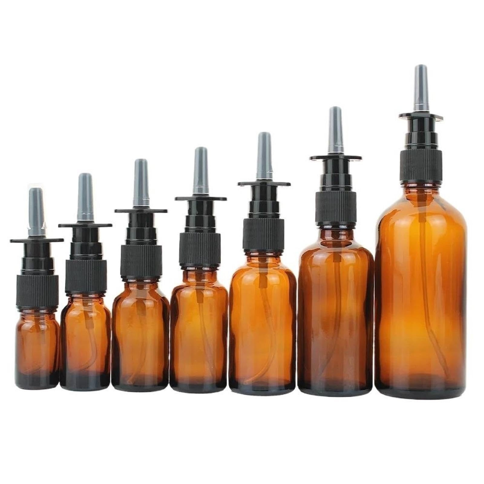 Bottiglia Spray Nasale Bottiglie vuote in vetro ambrato da 10/20/30 pezzi