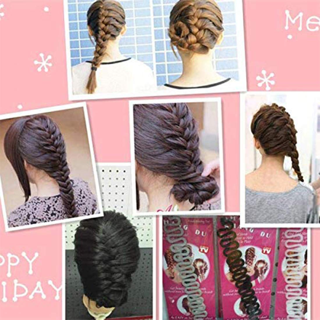 A R TRADING | HAIR STYLING BRAID TOOL FOR WOMEN & GIRLS | MADE OF PLASTIC | SET OF 1 | 3