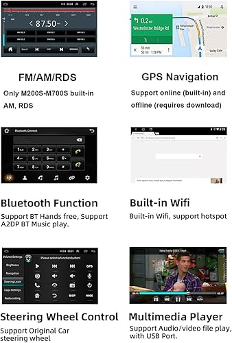 Miniatura 5 de Radio de coche Android estéreo Bluetooth reproductor MP5 con cámara de respaldo de 9 pulgadas pantalla táctil para Nissan Navara NP300 2011  2016