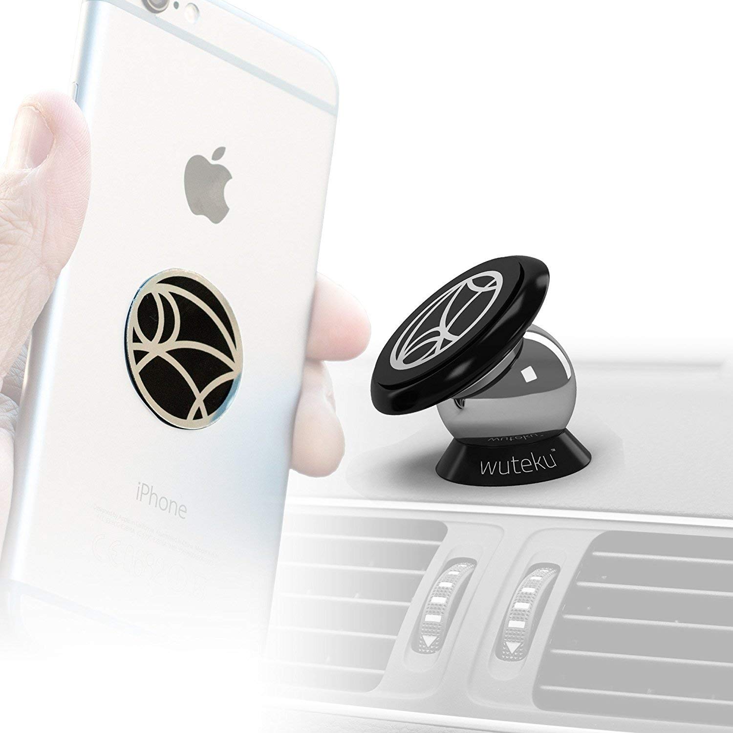 Support de téléphone de voiture universel magnétique kit de fixation pour tableau de bord par Wuteku