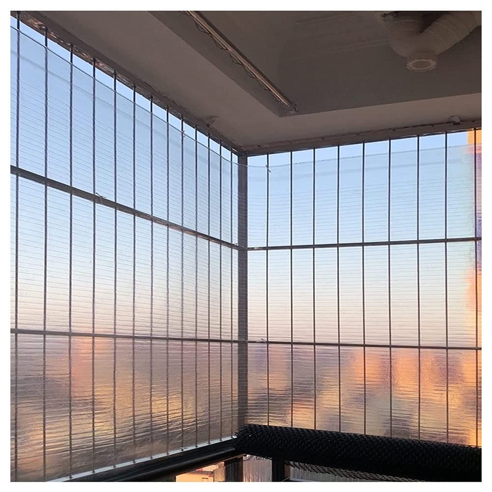 Polycarbonate Sheet, Outdoor Garden and Greenhouse Covering, Strong Impact and Shatterproof - 1 Pack (Color : Clear, Size : 39.4" x3.3')