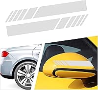 Vista 9 de 2 calcomanías para espejo retrovisor de automóvil, impermeables, para espejos retrovisores laterales, accesorios universales para exteriores de Azul