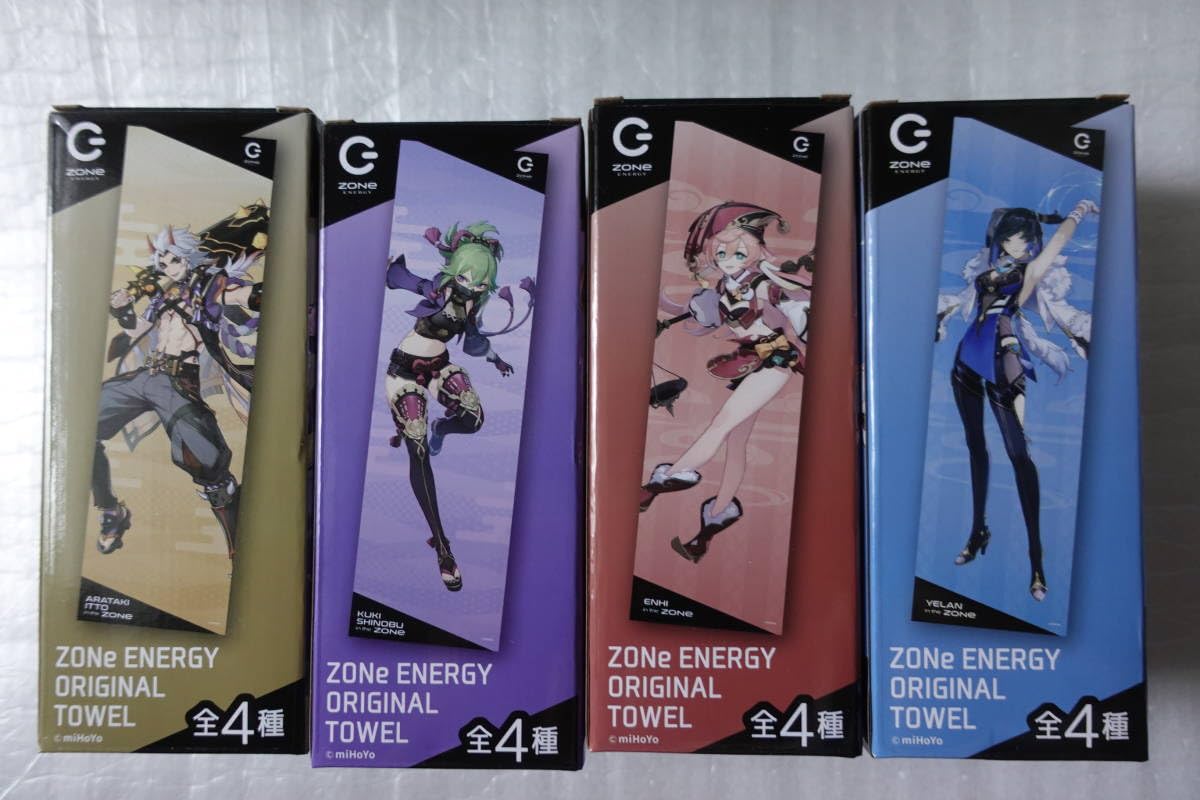 Amazon.co.jp: ZONe×原神 オリジナルタオル限定パック イオン限定 全4