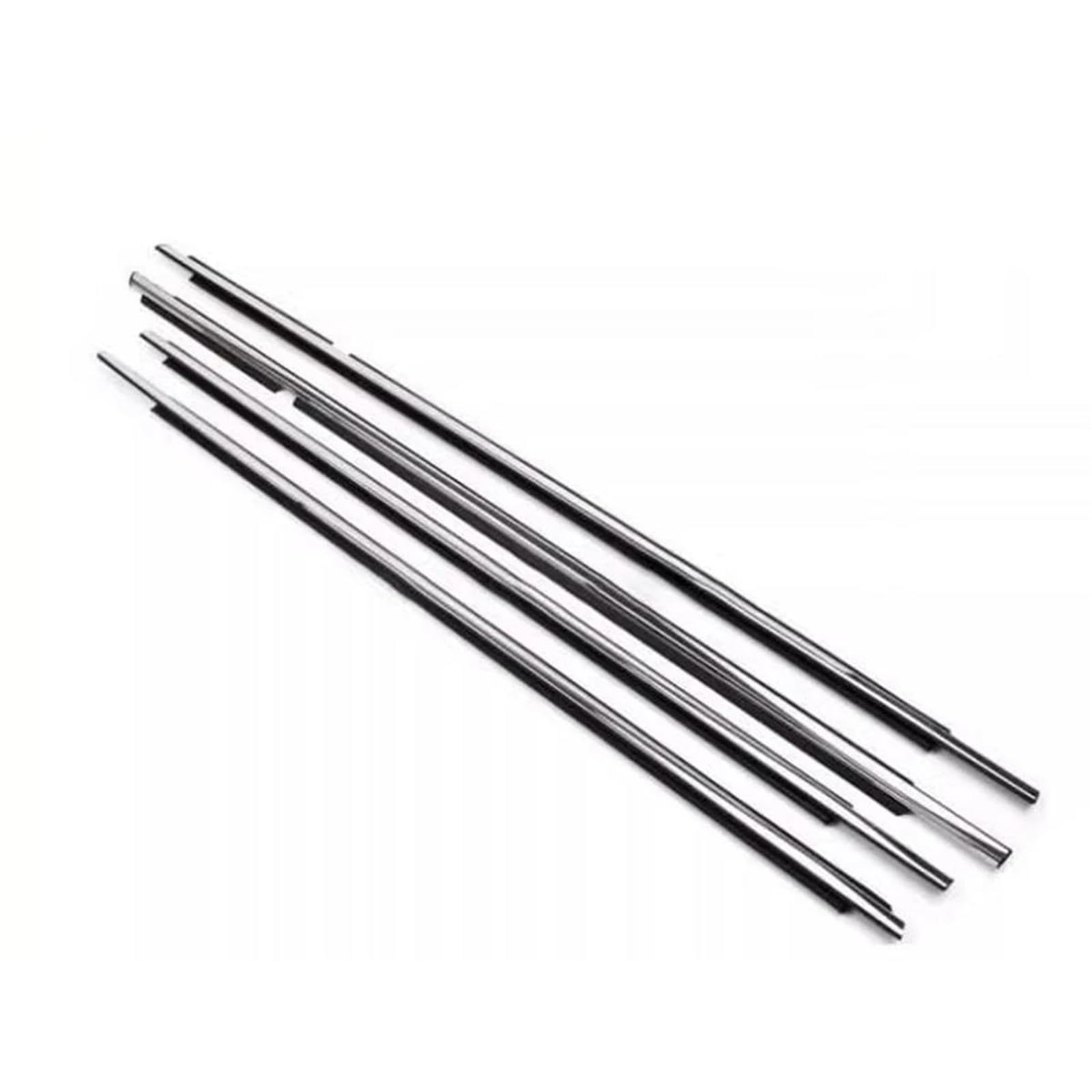 Hpzprpcew Chrome For Toyota For Land For Cruiser Lc200 J200 2008-2021 4Pcs Car Outer Windows Weatherstrip Sealing Strip(Chrome)