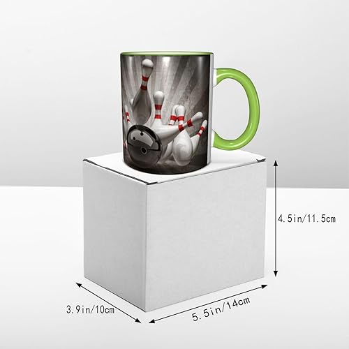 Miniatura 5 de Vintage Sport Bowling Ball Coffee Mug Coffee Cups Ceramic with Handle,Tea Cups Mug tazas para cafe Drinking Cups Gifts for Women Men,Unique Coffee