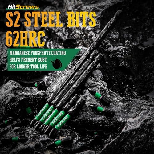 Image of 20 Pack Phillips Impact Driver Bits #2, 2-Inch Magnetic Screwdriver Bits, S2 Steel Ph2 Impact Bits For Impact Driver Ready & Home Repair